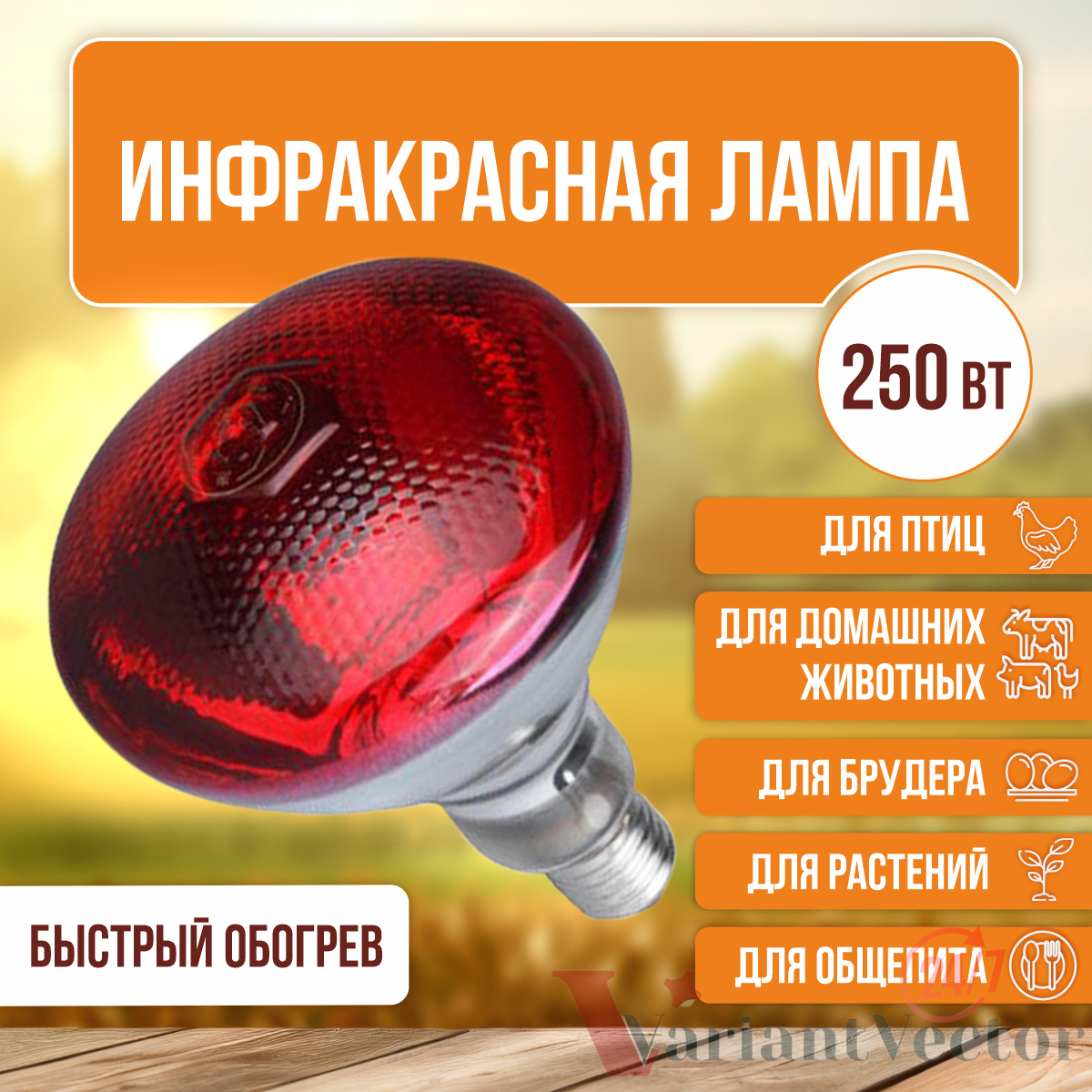 лампы обогрева